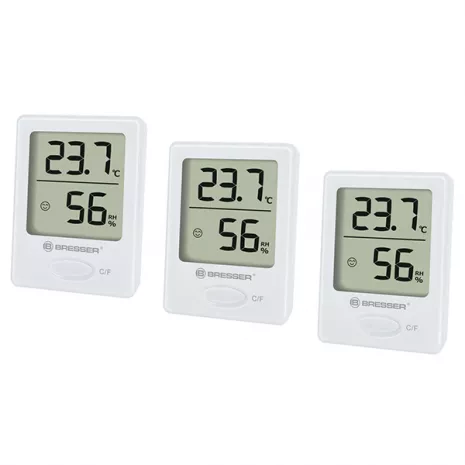Термометр-гигрометр Bresser Temeo Hygro indicator (3шт) white фото 1