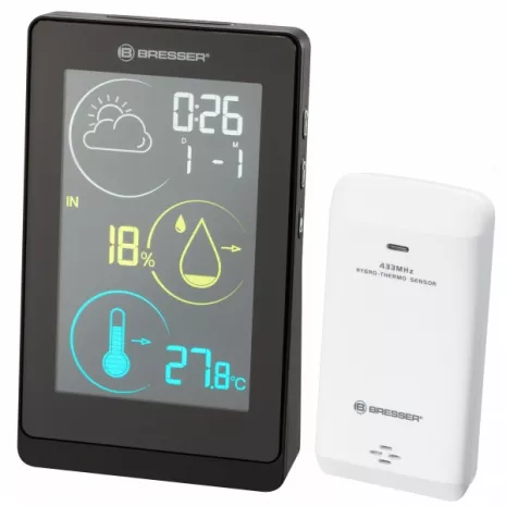 Метеостанция Bresser Colour Temeo Life H Black фото 1