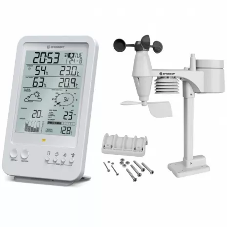 Метеостанция Bresser Weather Center 5-in-1 White фото 1