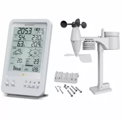 Метеостанция Bresser Weather Center 5-in-1 White фото