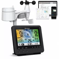 Метеостанция Bresser Weather Center Wi-Fi 5-in-1 Profi Sensor Black фото