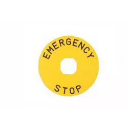 Табличка маркировочная EMERGENCY STOP фото